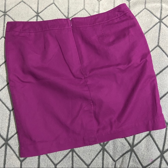 Merona Stretch Purple Skirt D - Picture 2 of 6